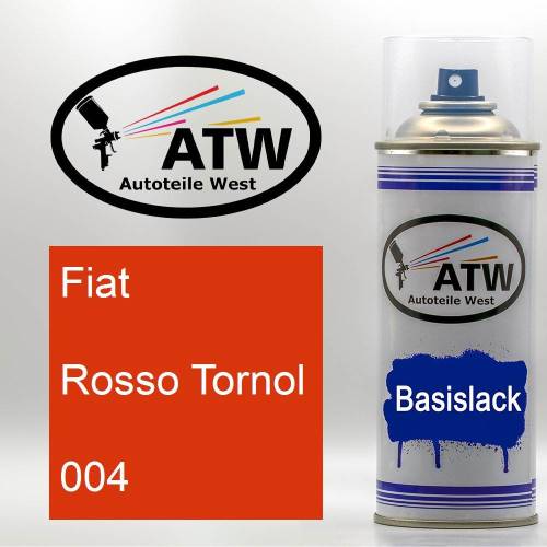 Fiat, Rosso Tornol, 004: 400ml Sprühdose, von ATW Autoteile West.